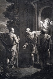 耶穌復活後，在以馬忤斯與兩位門徒相遇。